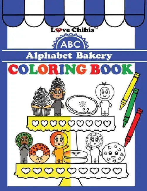 ABC Alphabet Bakery Coloring Book by Joqlie Publishing LLC