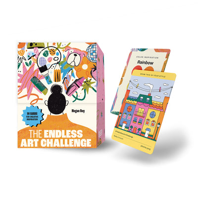 The Endless Art Challenge Card Deck: 90 Creativity Prompt Cards (Overall 25,000 Combinations!) for Never-Ending Art I Nspiration (Gift for Creatives) by Megan Roy