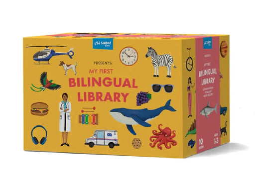 My First Bilingual Library: A Spanish-English Vocabulary Board Book Set of Colors, Numbers, Animals, Abcs, and More by Mike Alfaro
