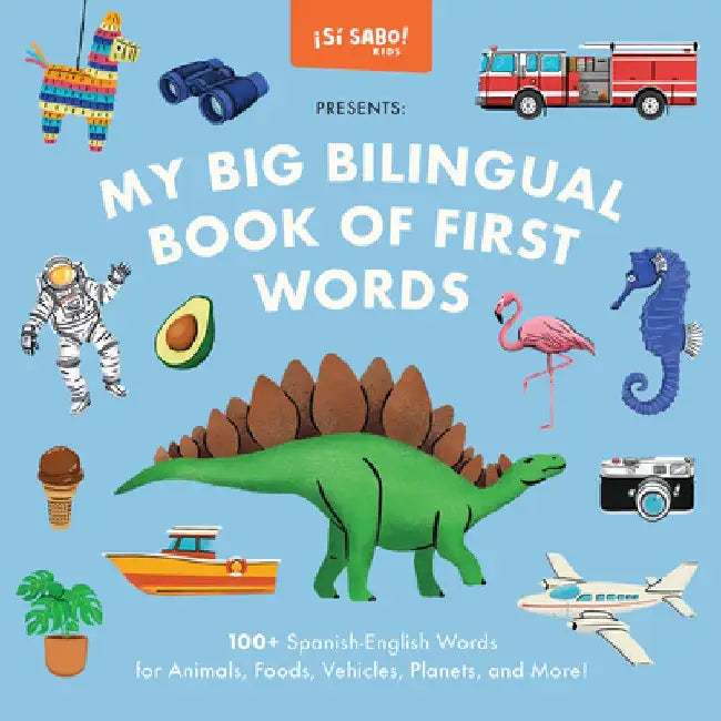 My Big Bilingual Book of First Words: 100+ English-Spanish Words for Animals, Foods, Vehicles, Planets, and More! by Mike Alfaro