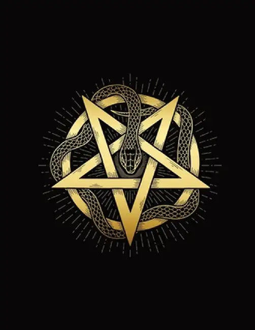 Enchanted Embrace A Mystical Snake and Gold Pentagram Journal: Perfect Edgy Gift for Fans of Dark Fantasy, Gothic, Horror, Emo, Alternative, Rock, Mag by Alia Imre
