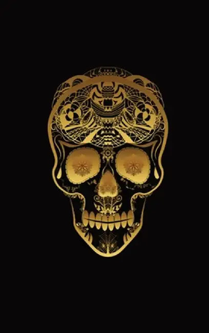 Glowing Golden Sugar Skeleton Skull Diary, Journal, and/or Notebook: Perfect for Fans of Astrology, Dark Magic, Fantasy, Halloween, Occult, Wicca, and by Mina Charles