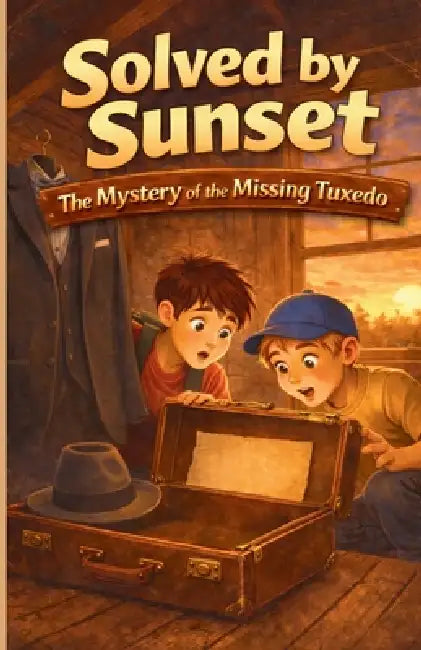 Solved By Sunset - The Mystery of the Missing Tuxedo: Book # 3 in the Two Brothers Detective Mystery Series - Parent approved, kid safe adventure myst by Chris Hodek