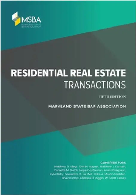 Residential Real Estate Transactions by Alegi, Matthew D.