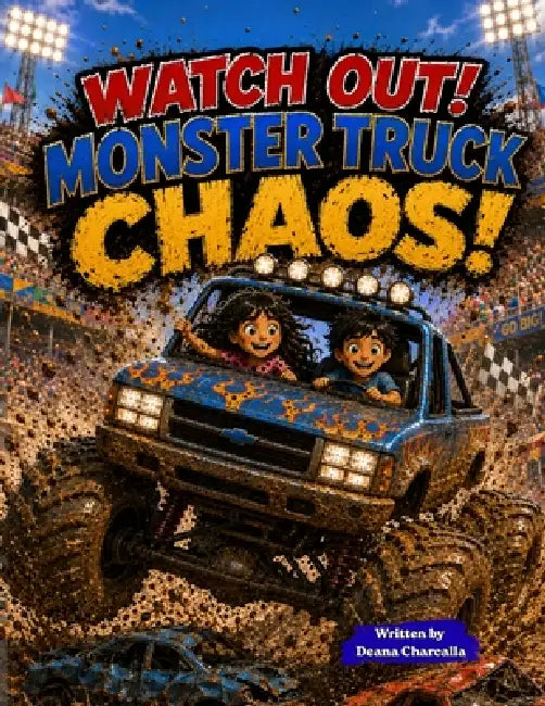 Watch Out! Monster Truck CHAOS!: A Monster Truck Adventure for Kids About Teamwork, Twins, Mud, and Big Fun by Deana Charcalla