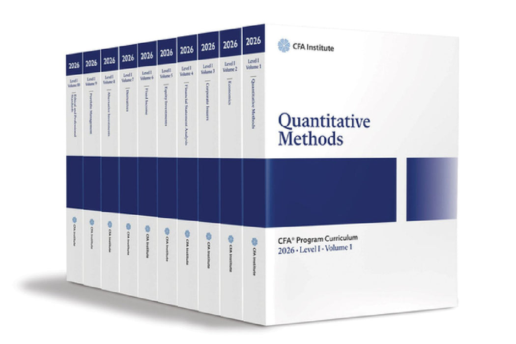 2026 Cfa Program Curriculum Level I Box Set by Cfa Institute