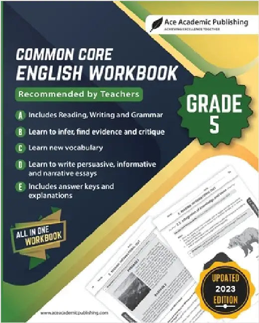 Common Core English Workbook: Grade 5 by Publishing, Ace Academic