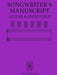 Songwriter's Manuscript Guitar & High Voice by Hanover Wolfen Verlag