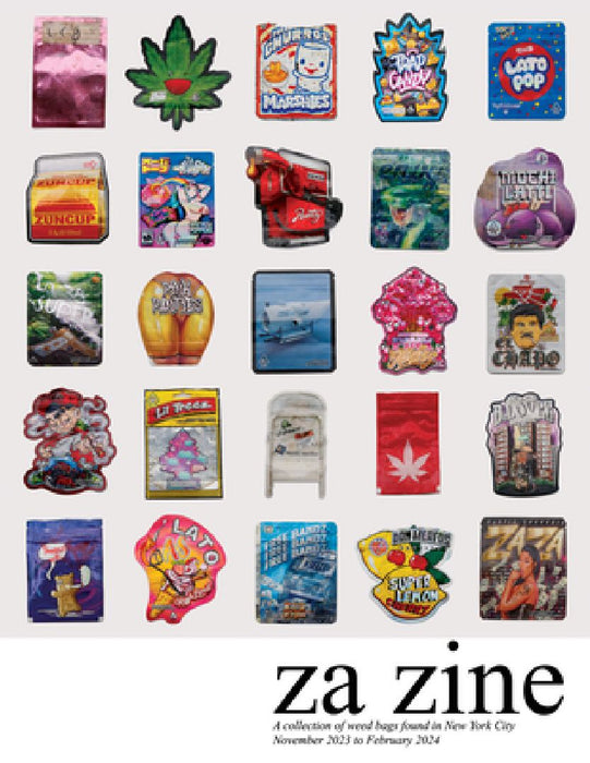 Za Zine: A Collection of Weed Bags Found in New York City November 2023 to February 2024 by Louis Bubko