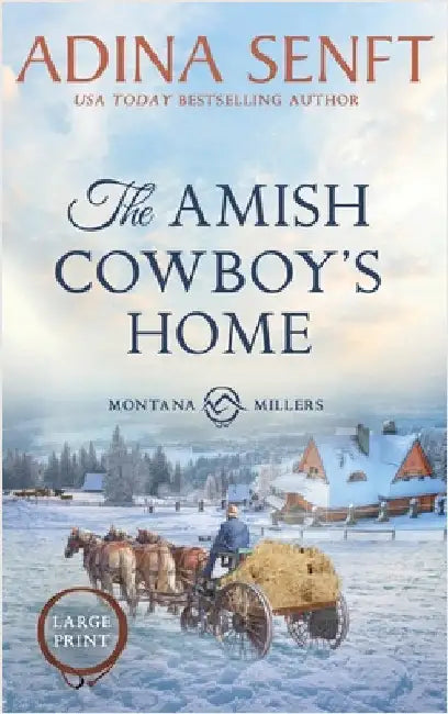 The Amish Cowboy's Home (Large Print Hardcover) by Senft, Adina