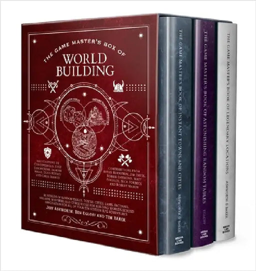 The Game Master's Box of Worldbuilding: Hundreds of random tables, towns, cities, lairs, factions, villains, mysteries and other tools for building worlds beyond imagination for all of your 5th edition RPG adventures by Jeff Ashworth