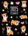 Bulldog Planner 2025: Beautiful Dog Organizer: January-December (12 Months) Cute Agenda With Puppy, Butterflies & Flowers by Happy Oak Tree Press