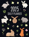 Rabbit Planner 2025: Cute Year Organizer with Bunnies: For an Easy Overview of All Your Appointments! Beautiful Hare Scheduler: January-Dec by Happy Oak Tree Press