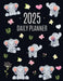 Baby Elephant Planner 2025: Cute Daily Organizer for 2025 (12 Months) Funny Jungle Animal Scheduler with Yellow Butterflies, Flowers & Pink Hearts by Happy Oak Tree Press