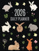 Rabbit Planner 2026: Cute Year Organizer with Bunnies: For an Easy Overview of All Your Appointments! Beautiful Hare Scheduler: January-December (12 M by Press, Happy Oak Tree
