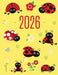 Ladybug Daily Planner 2026: Make 2026 a Productive Year! Cute Weekly Organizer with Red Insect January-December (12 Months) by Press, Happy Oak Tree
