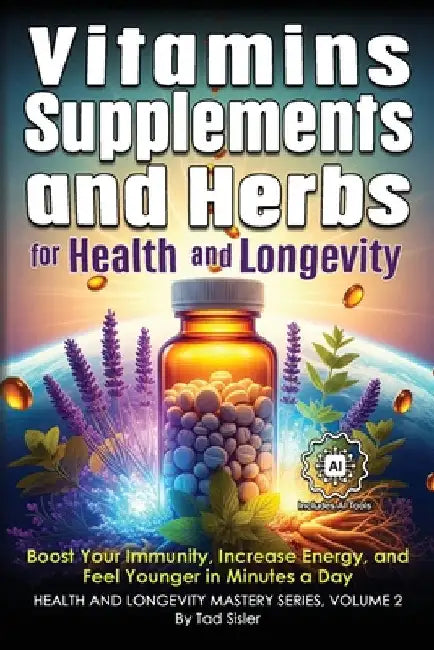 Vitamins, Supplements, and Herbs for Health and Longevity: Boost Your Immunity, Increase Energy, and Feel Younger in Minutes a Day by Sisler, Tad