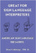 Great For Sign Language Interpreters American Sign Language Thesaurus by Cabbage, Donald