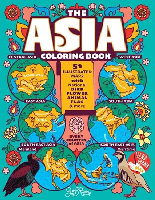 The Asia Coloring Book by Jen Racine