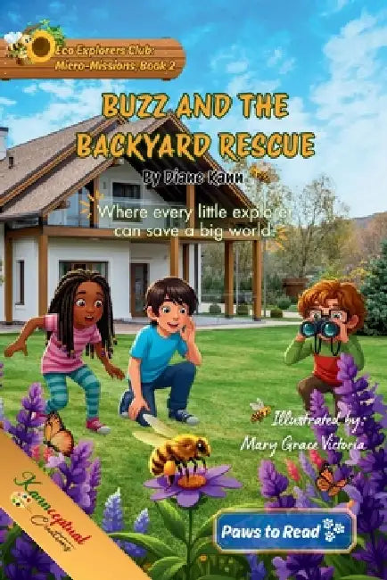 Buzz and the Backyard Rescue by Diane Kann, Mary Grace Grace Victoria