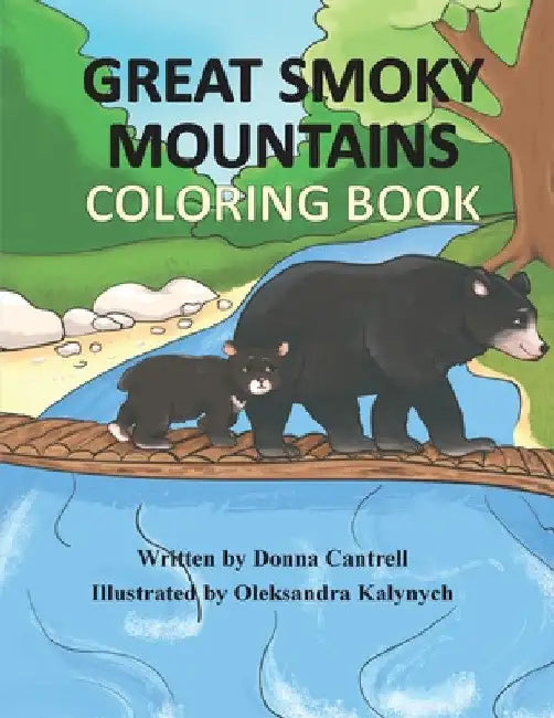 Great Smoky Mountains Coloring Book by Donna Cantrell