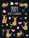 Kangaroo Daily Planner 2021: Cute Animal Calendar Scheduler for Girls - Pretty & Large Weekly Agenda with Australian Outback Animal, Pink Hearts + by Feel Good Press