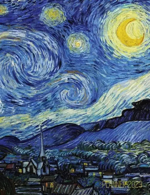Vincent van Gogh Planner 2023: Starry Night Planner Organizer January-December 2023 (12 Months) Post-Impressionism Art by Shy Panda Press