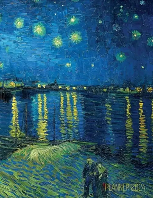 Van Gogh Art Planner 2023: Starry Night Over the Rhone Organizer Calendar Year January-December 2023 (12 Months) by Shy Panda Press