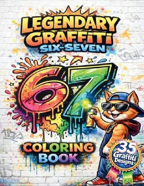 Legendary Graffiti 67 Coloring Book by Rose Dobbs