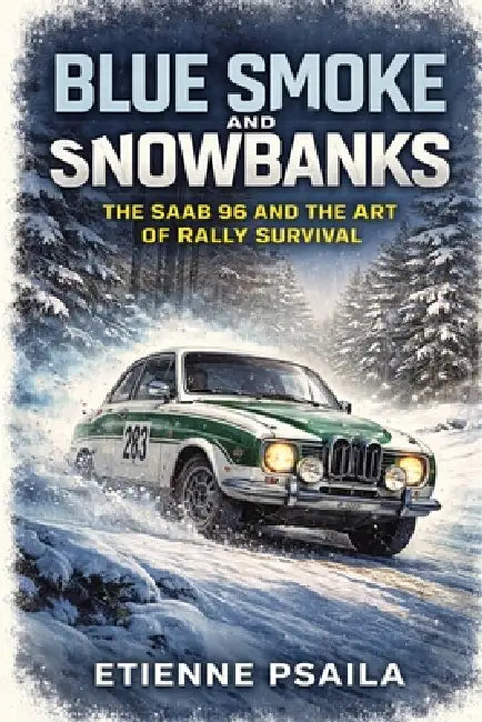 Blue Smoke and Snowbanks: The Saab 96 and the Art of Rally Survival by Etienne Psaila