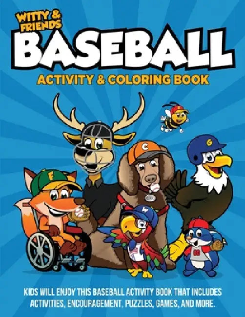 Baseball Activity & Coloring Book: Kids Will Enjoy This Baseball Activity Book That Includes Activities, Encouragement, Puzzles, Games, And More. by Qb Darla