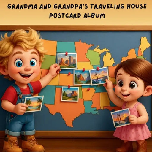 Grandma and Grandpa's Traveling House Postcard Activity Book by Theresa Sarff, Dave Sarff