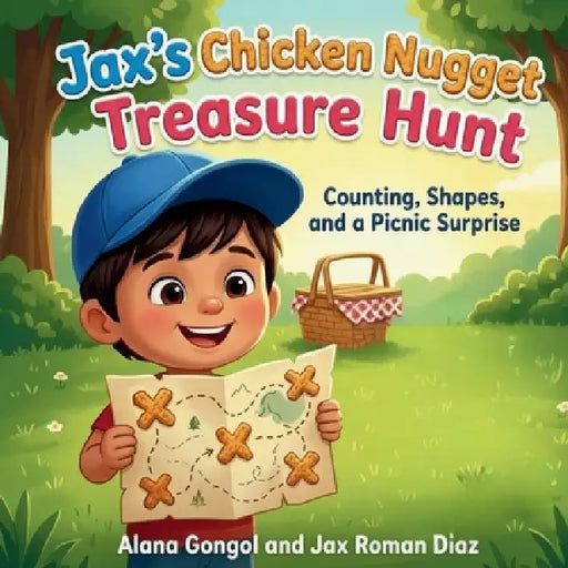 Jax's Chicken Nugget Treasure Hunt: Counting, Shapes, and a Picnic Surprise by Alana Gongol, Jax Roman Diaz
