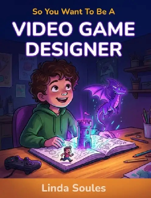 So You Want To Be A Video Game Designer: A Kids' Guide to Game Design, Coding, Storytelling, and the Creative Minds Who Build the Worlds We Love to Pl by Linda Soules