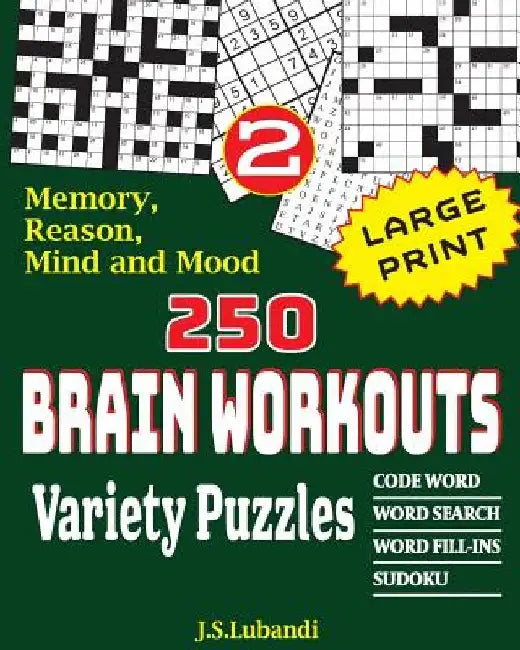 250 Brain Workouts Variety Puzzles by Jaja Media