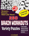 250 Brain Workouts Variety Puzzles by Jaja Media