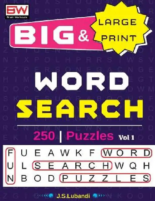 BIG & Large Print WORD SEARCH Puzzles by J. S. Lubandi
