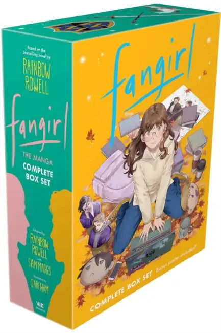 Fangirl: The Manga Complete Box Set: Includes Volumes 1-4, with Poster by Rainbow Rowell, Sam Maggs, Suyeon Nam