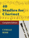 40 Studies for Clarinet (Book 1, Book 2) by Cyrille Rose