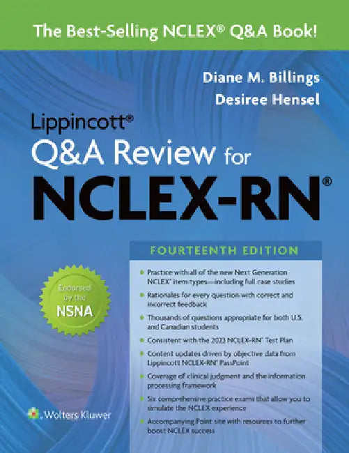 Lippincott Q&A Review for Nclex-RN by Diane Billings, Desiree Hensel