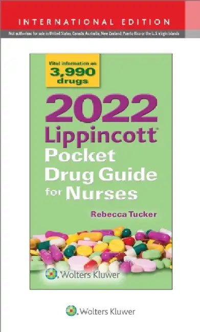 2022 Lippincott Pocket Drug Guide for Nurses by Rebecca Tucker