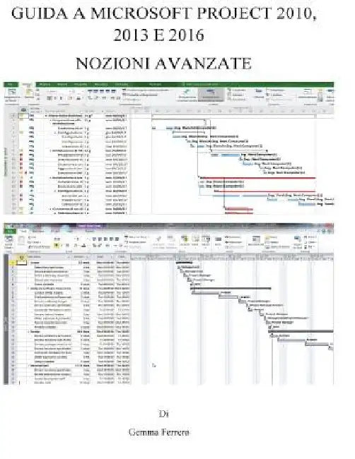 Guida a Microsoft Project 2010, 2013 E 2016: Nozioni Avanzate by Ferrero, Gemma