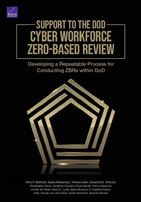 Support to the Dod Cyber Workforce Zero-Based Review: Developing a Repeatable Process for Conducting Zbrs Within Dod by Molly F. McIntosh, Sasha Romanosky, Thomas Deen