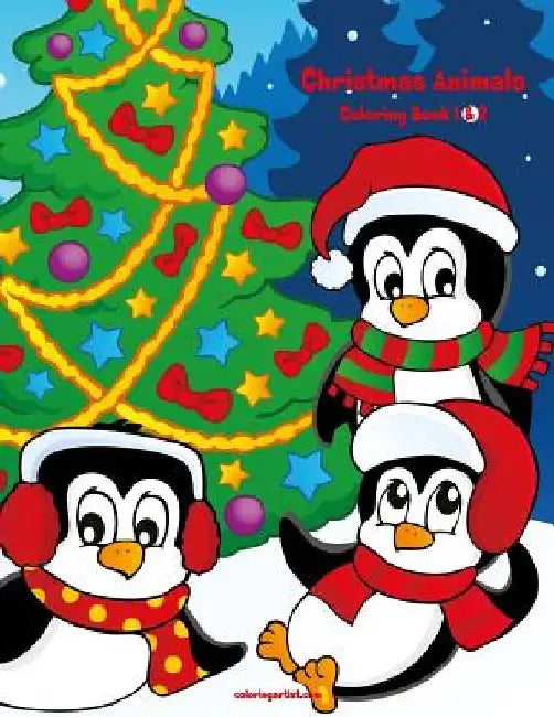 Christmas Animals Coloring Book 1 & 2 by Nick Snels