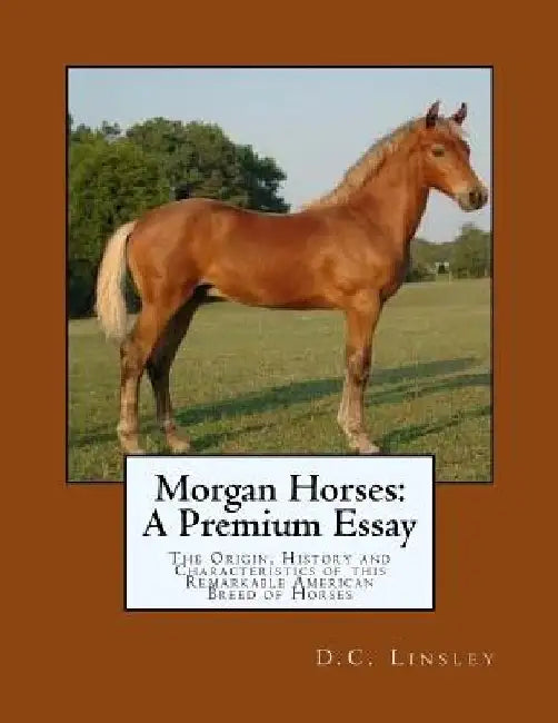 Morgan Horses: A Premium Essay: The Origin, History and Characteristics of this Remarkable American Breed of Horses by Jackson Chambers