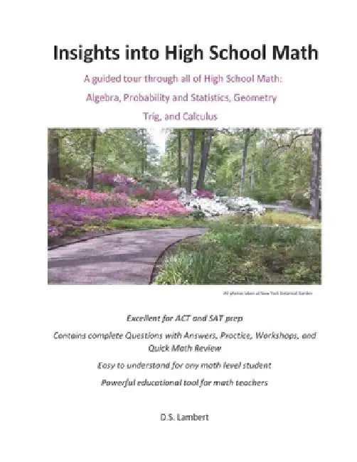 Insights into High School Math: Contains questions with answers, workshops, and review by D. S. Lambert