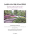 Insights into High School Math: Contains questions with answers, workshops, and review by D. S. Lambert