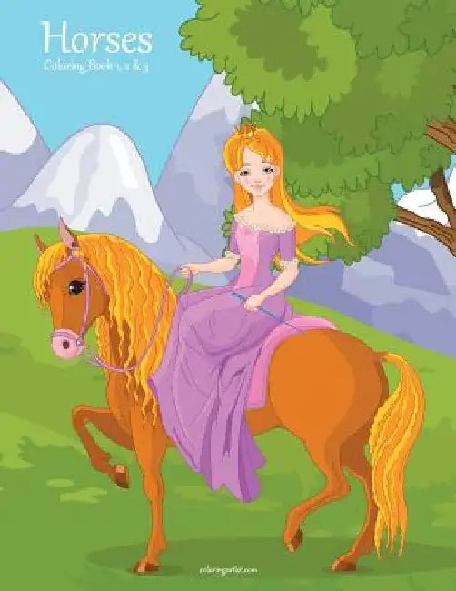 Horses Coloring Book 1, 2 & 3 by Nick Snels