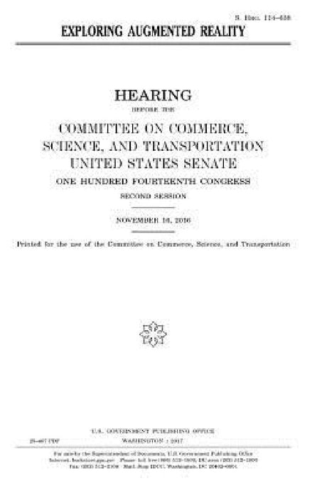 Exploring augmented reality by United States Senate