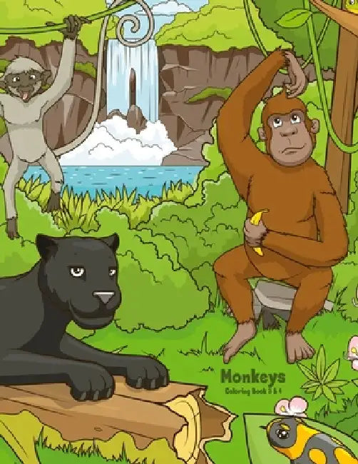 Monkeys Coloring Book 3 & 4 by Nick Snels
